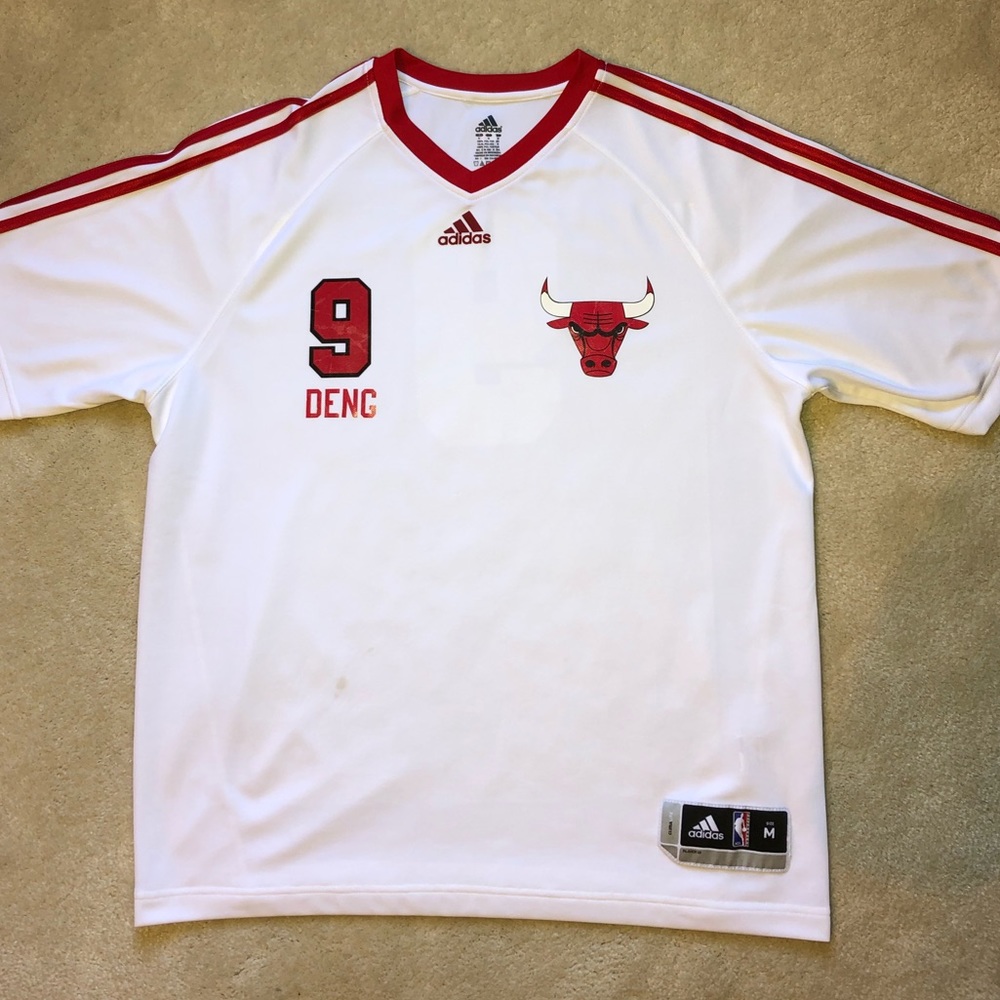 NBA Luol Deng Chicago Bulls Adidas Warmup Shirt